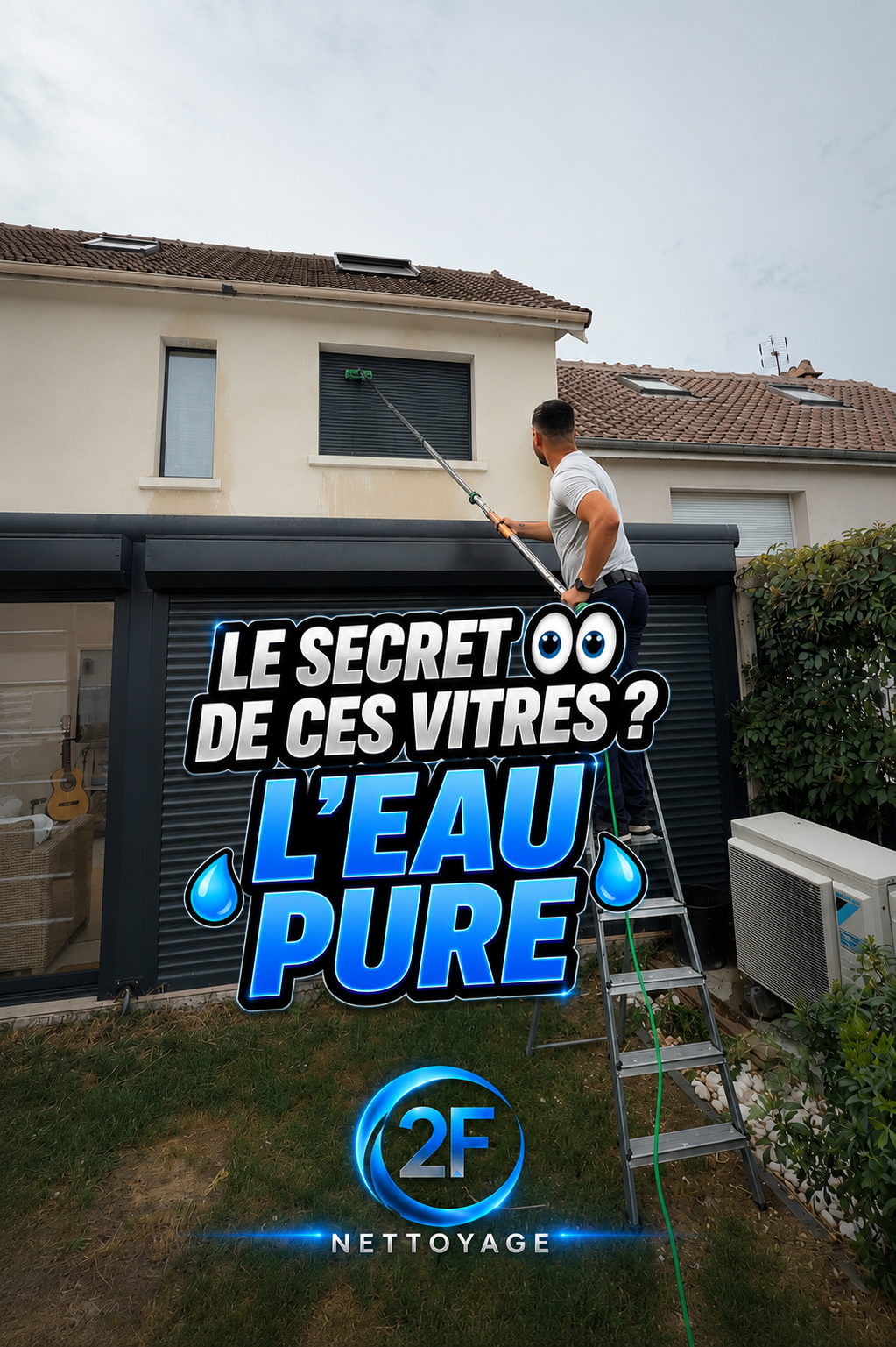 Le secret de ces vitres : l'eau pure